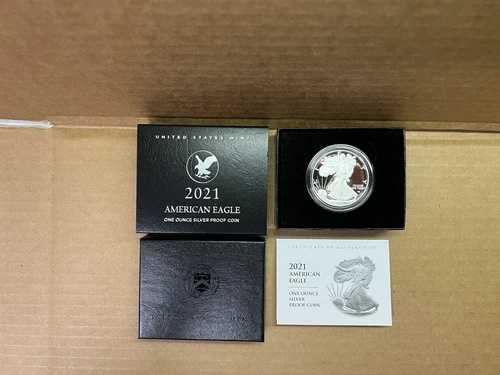 2021年Sプルーフ銀貨アメリカンイーグル1オンス サンフランシスコ造幣局発行 ボックス付き COA 21EMN タイプ2|WORLD RESOURCE【QUEEN店】