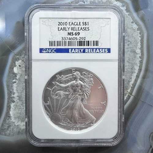 2010年米国 1.0オンス 999純銀 アメリカン・シルバーイーグル NGC MS69 #3374605-292EX|WORLD RESOURCE【QUEEN店】