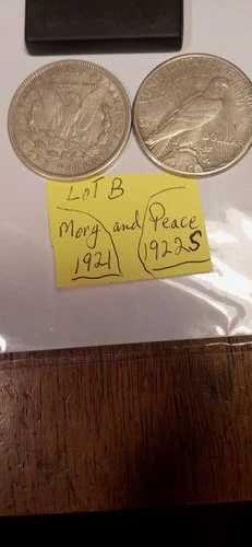 1921年モルガン銀貨と1922年Sピース銀貨。フィラー。｜WORLD RESOURCE【QUEEN店】
