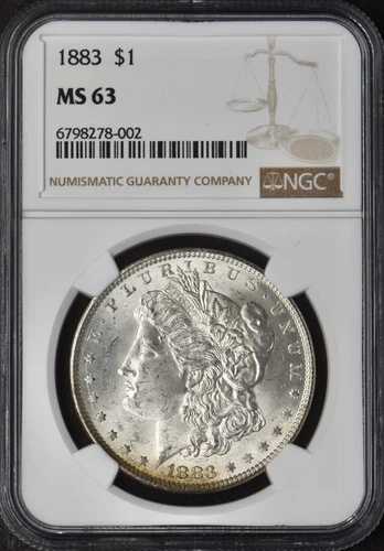 1883年 モーガン銀貨 - NGC MS63 トーン - COINGIANTS｜WORLD RESOURCE【QUEEN店】