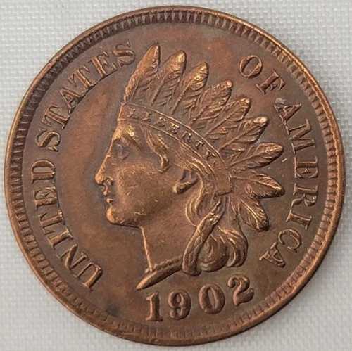 1902年 1セント インディアンヘッド - RB ??- ブロンズペニー、流通品 - ダイヤモンド - フルリバティ|WORLD RESOURCE【QUEEN店】