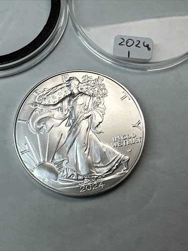 2024年 アメリカンシルバー 1ドルイーグル 1オンス 純度0.999の銀貨（造幣局の新品ロールより）｜WORLD RESOURCE【QUEEN店】