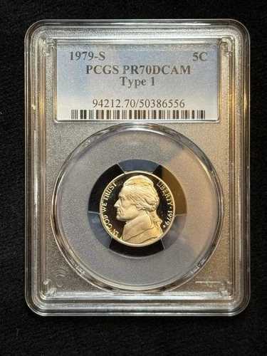 1979年 S 5セント ジェファーソンニッケル PCGS PR70DCAM タイプ1|WORLD RESOURCE【QUEEN店】