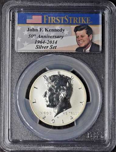 2014年Wミント ケネディハーフダラー - PCGS REV PR69 FS シルバーセット 50周年記念 - COINGIANTS|WORLD RESOURCE【QUEEN店】