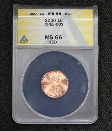 2000年 チリオス プロモーション リンカーン記念セント ANACS MS-66 レッド 3P1E｜WORLD RESOURCE【QUEEN店】