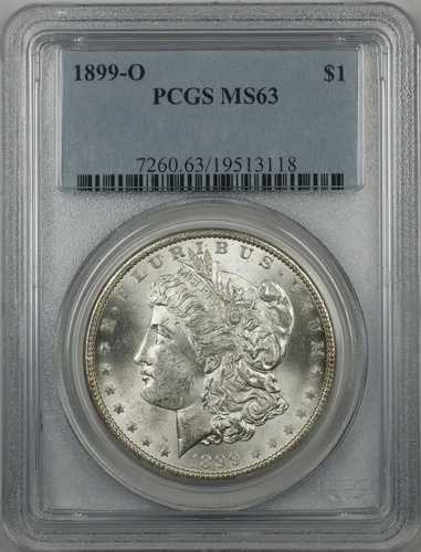 1899年Oミント モーガン銀貨 1ドル PCGS MS-63 (BR-24 O)|WORLD RESOURCE【QUEEN店】