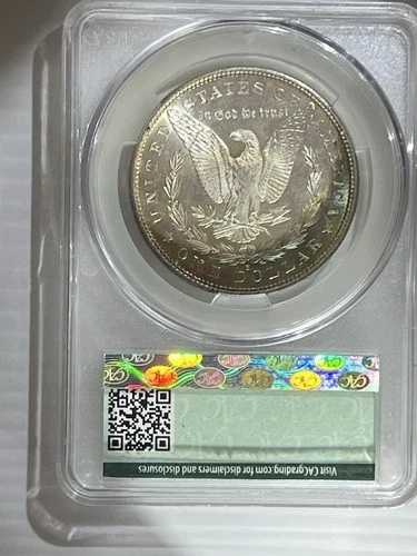 1880年Sミント モーガン銀貨 CAC MS63 未使用品 裏面に三日月状の変色あり|WORLD RESOURCE【QUEEN店】