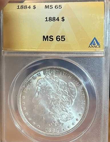 1884年 ANACS MS65 モーガン銀貨|WORLD RESOURCE【QUEEN店】