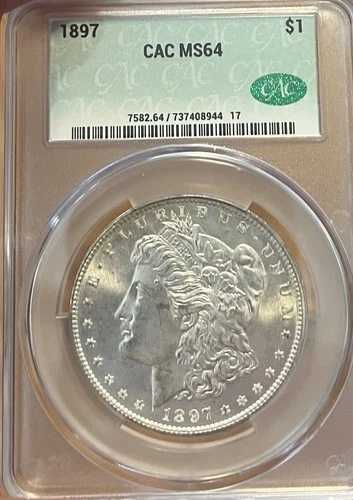 1897年 CAC MS64 モーガン銀貨|WORLD RESOURCE【QUEEN店】