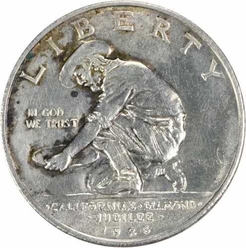 カリフォルニア記念銀貨ハーフダラー 1925-S 未鑑定品 #128｜WORLD RESOURCE【QUEEN店】 64,130円
