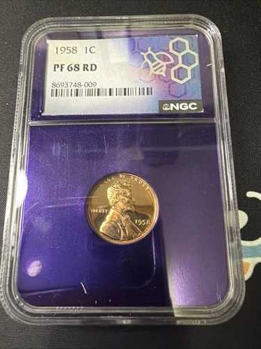 1958年リンカーン・ウィートセント プルーフ PF68 レッド NGC|WORLD RESOURCE【QUEEN店】