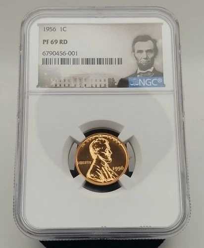 1956年Pミント リンカーンペニー NGC PF 69 RD #20423｜WORLD RESOURCE【QUEEN店】