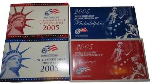2005年米国造幣局発行の銀貨プルーフ、クラッドプルーフ、未流通品セット（鑑定書付き）｜WORLD RESOURCE【QUEEN店】