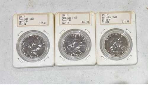 数量（3）?1961-P フランクリンハーフダラー 90%銀プルーフ 50セント フィラデルフィア｜WORLD RESOURCE【QUEEN店】 64,735円