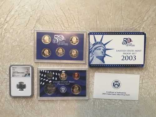 PF66 銀貨 1963年 10セント NGC特別ラベル ミントプルーフセット 2003年 1/4ポンド コインロット|WORLD RESOURCE【QUEEN店】