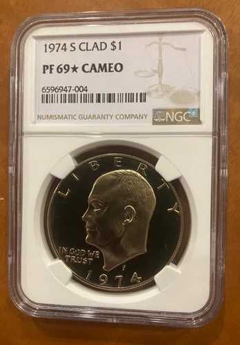 1974年 S アイゼンハワー アイク ドル $1 NGC PF69 STAR STAR 希少プルーフ リード|WORLD RESOURCE【QUEEN店】