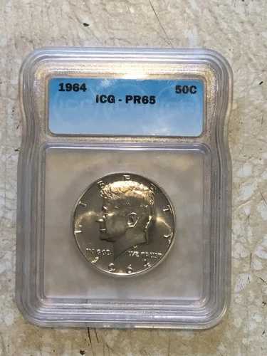 PR 65 ICG 1964年 JFK 50セント硬貨 & 1964年 FDR 10セント硬貨 PCGS PR67 ラストイヤー シルバー 2枚セット|WORLD RESOURCE【QUEEN店】
