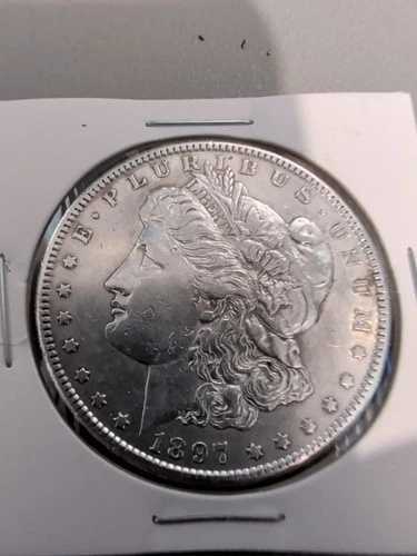 アメリカ 1897年 S モーガン銀貨 AU+ 非常に状態の良い銀貨 -DD10｜WORLD RESOURCE【QUEEN店】
