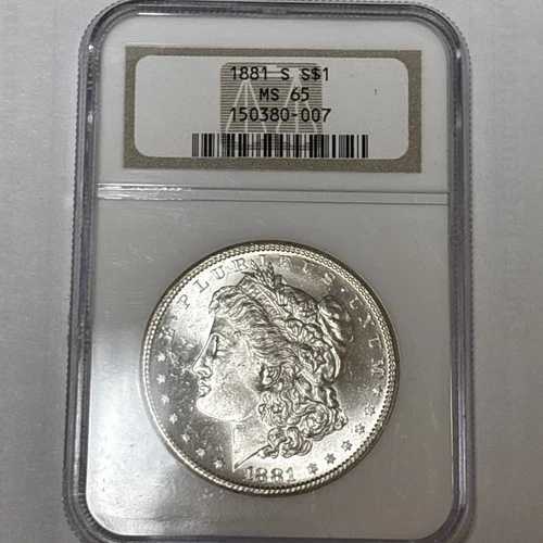 1881年 S モルガン銀貨 NGC MS65 ブリリアントブラストホワイト #273｜WORLD RESOURCE【QUEEN店】