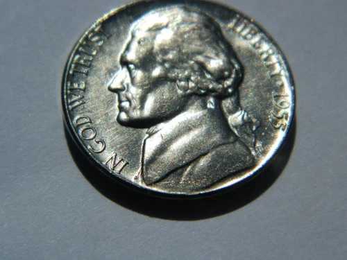 1955年 5セント プルーフ貨 - ジェファーソンニッケル - アメリカ合衆国 - 未使用 - 刻印エラー｜WORLD RESOURCE【QUEEN店】