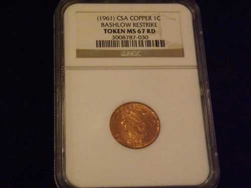 1961年 アメリカ連合国 バシュロー復刻版 NGC MS 67 RD｜WORLD RESOURCE【QUEEN店】