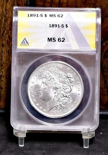 1891年Sミント モルガンドル - ANACS MS62 (#58569-L)|WORLD RESOURCE【QUEEN店】