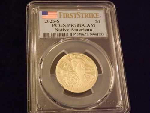 2025年Sミント 1ドル ネイティブアメリカン ファーストストライク PCGS PR 70|WORLD RESOURCE【QUEEN店】