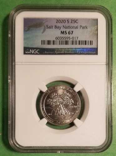 2020年 S 25セント ソルトベイ NGC MS 67 サンフランシスコ造幣局 ATB ワシントンクォーター｜WORLD RESOURCE【QUEEN店】