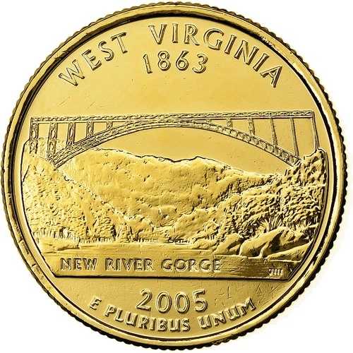 [#1158627] アメリカ合衆国、25セント硬貨、25セント硬貨、2007年、米国造幣局、ウェストバージニア州｜WORLD RESOURCE【QUEEN店】