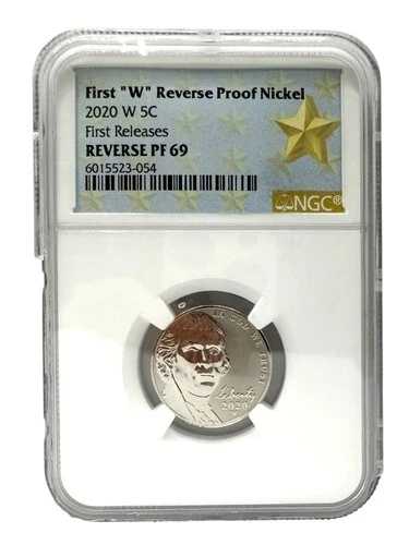 2020-W NGC 裏面PF 69 初代「W」裏面プルーフニッケル（17971）｜WORLD RESOURCE【QUEEN店】