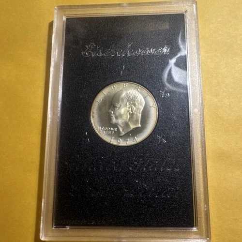 1974年 アイゼンハワー1ドル硬貨(ホルダー入り) - 本物レインボートナー(シルバー)|WORLD RESOURCE【QUEEN店】