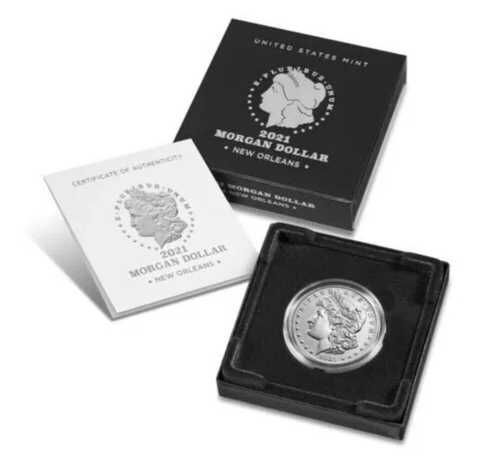 2021年ニューオーリンズ・モーガン銀貨、Oの刻印入り 21XD｜WORLD RESOURCE【QUEEN店】 57,475円
