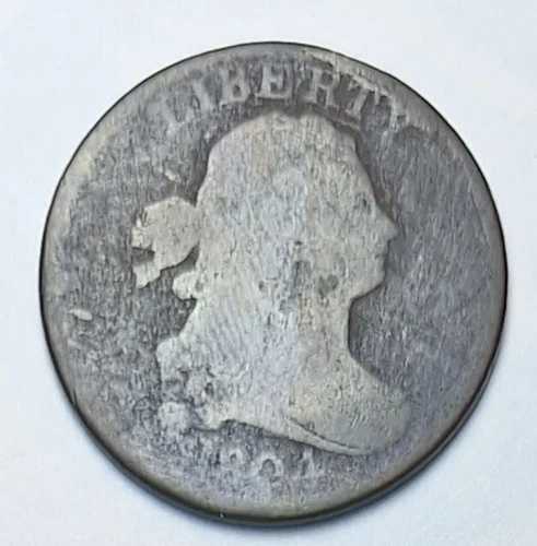 アメリカ合衆国。ドレープバストハーフセント（ステム付き）1804年｜WORLD RESOURCE【QUEEN店】