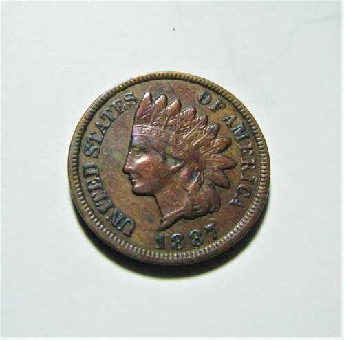 1887年インディアンヘッドセント硬貨（ロット番号422&times;1144）｜WORLD RESOURCE【QUEEN店】