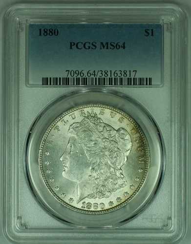 1880年モルガン銀貨 PCGS MS 64｜WORLD RESOURCE【QUEEN店】