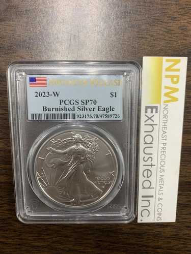 2023年Wミント バーニッシュドシルバーイーグル SP-70 PCGS（先行発売）｜WORLD RESOURCE【QUEEN店】