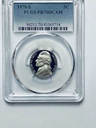 1978年Sミント ジェファーソンニッケル PCGS PR70DCAM｜WORLD RESOURCE【QUEEN店】