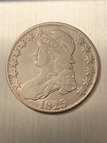 1825年 フィラデルフィア造幣局 銀製キャップドバストハーフダラー｜WORLD RESOURCE【QUEEN店】