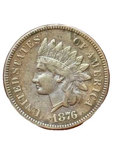 1876年インディアンヘッドセントペニー、極美品、卸売入札価格：155、より良い日付｜WORLD RESOURCE【QUEEN店】
