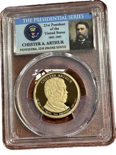 2012年Sミント 大統領1ドル硬貨 チェスター・A・アーサー PCGS PR69|WORLD RESOURCE【QUEEN店】