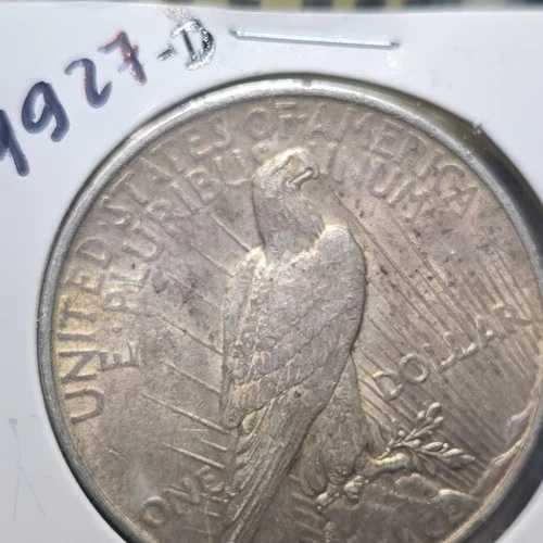 1927年Dミント ピースダラー 1ドル銀貨 希少品 流通品 デンバー 未鑑定｜WORLD RESOURCE【QUEEN店】