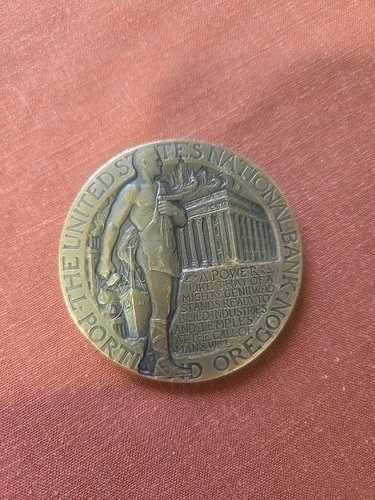 アメリカ合衆国国立銀行ポートランド（オレゴン州）ブロンズトークン｜WORLD RESOURCE【QUEEN店】