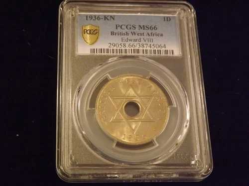1936年-KN イギリス領西アフリカ PCGS MS 66｜WORLD RESOURCE【QUEEN店】 72,600円