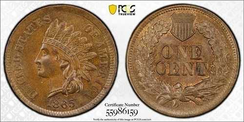 1865年インディアンヘッドセント PCGS鑑定番号 #55986159 グレード MS 64 BN｜WORLD RESOURCE【QUEEN店】