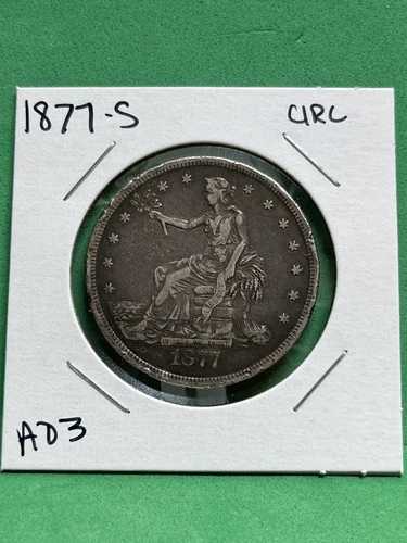 1877年Sミント発行の米国貿易ドル未流通コイン｜WORLD RESOURCE【QUEEN店】