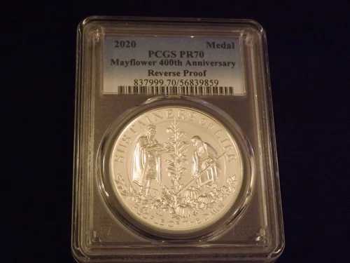 2020年メイフラワーメダル400周年記念裏面 PCGS PR 70｜WORLD RESOURCE【QUEEN店】
