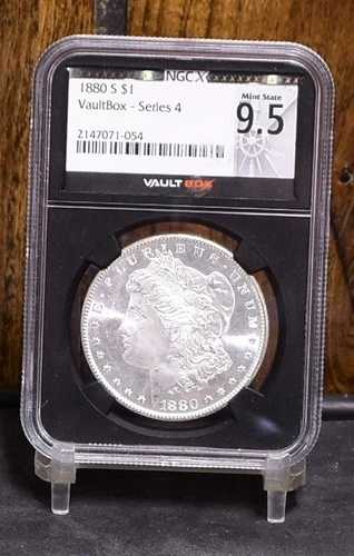 1880年Sミント モーガン・ダラー - NGC Ch Gem BU Vault Box シリーズ4 (#61074-L)｜WORLD RESOURCE【QUEEN店】
