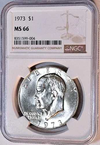 超希少品 - 1973年製アイゼンハワー・ダラー NGC-MS-66 - 実物は写真よりもさらに素晴らしいです！｜WORLD RESOURCE【QUEEN店】