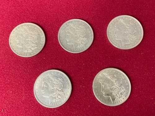 1921年製モーガン銀貨5枚セット（銀含有率90%）｜WORLD RESOURCE【QUEEN店】 105,875円