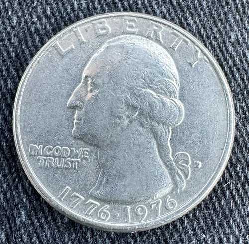 1776-1976年 D 米国建国200周年記念25セント硬貨、希少な刻印エラー｜WORLD RESOURCE【QUEEN店】